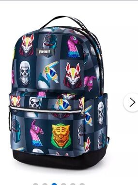 Fortnite Multiplier Backpack Gray Gamer School Backpack Book Bag Great Condition